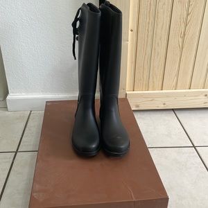 Coach rubber tall boots